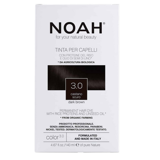 Teinture capillaire châtain foncé Noah 140 ml (3.0)