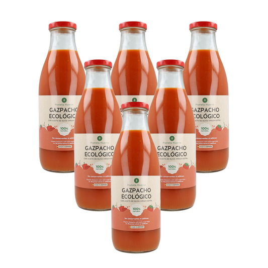 6er-Packung Bio-Gazpacho nach traditionellem Rezept mit nativem Olivenöl extra von Planeta Huerto (1L)