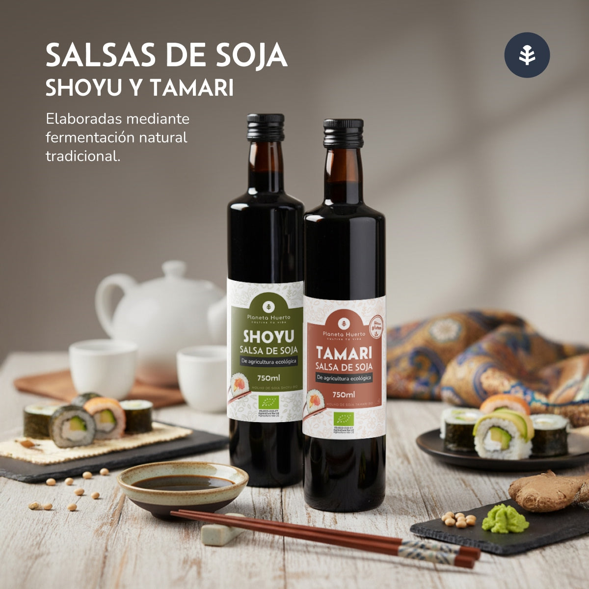 Sojasås ECO Planeta Huerto 750 ml