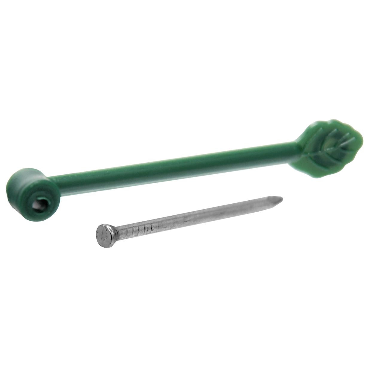 Morsetto per rampicanti con chiodo Biotop 8 pz