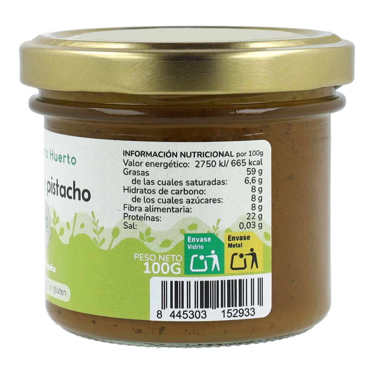 Pistache Cream 100% ECO Planeta Huerto 100 g