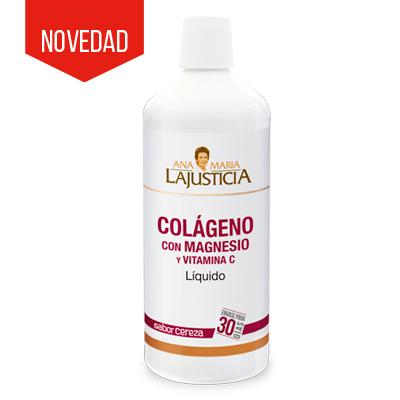 Collagen with Magnesium and Liquid Vitamin C, Cherry Flavour Ana María LaJusticia, 1 L