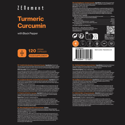 Estratto di curcuma, con pepe nero, Zenement 120 compresse