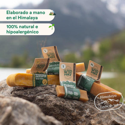 Morditore Wild Yaky Golden Barretta di latte di yak dell'Himalaya con curcuma Wild Balance 1 pz L+