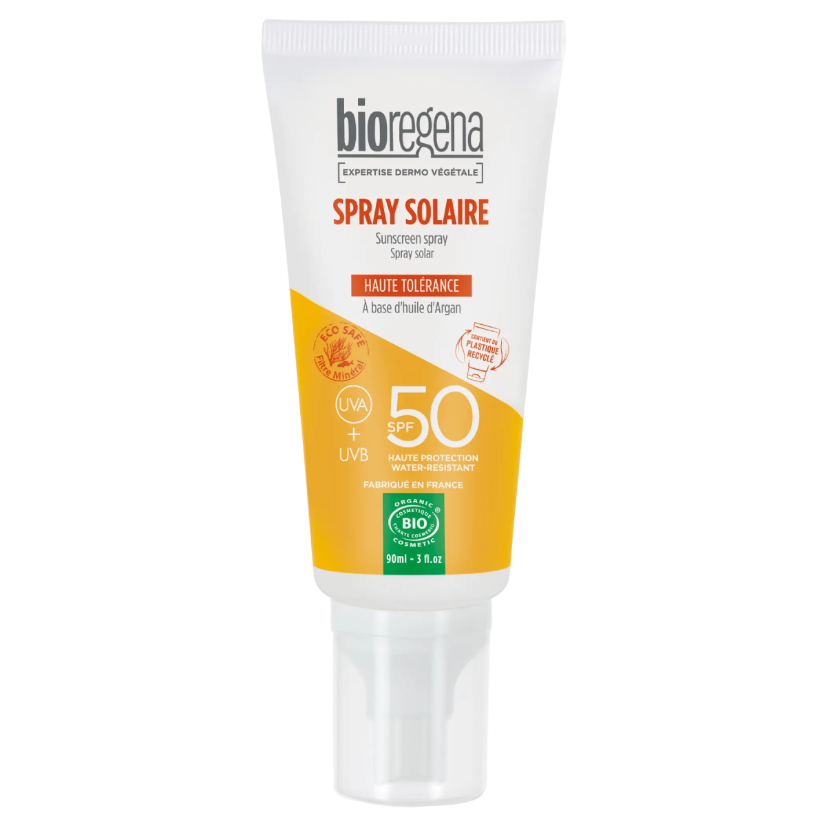 Protector Solar Adultos en spray SPF 50 BIO Hipoalergénico Bioregena, 90 ml