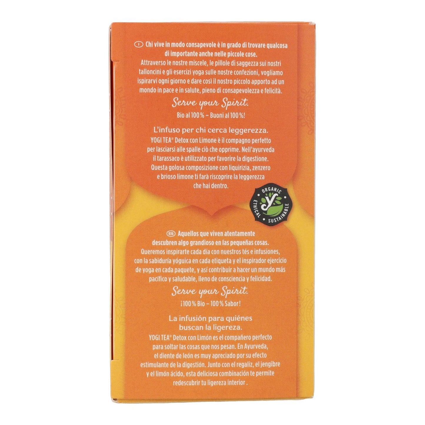 Yogi Tea BIO Detox al limone 17 bustine
