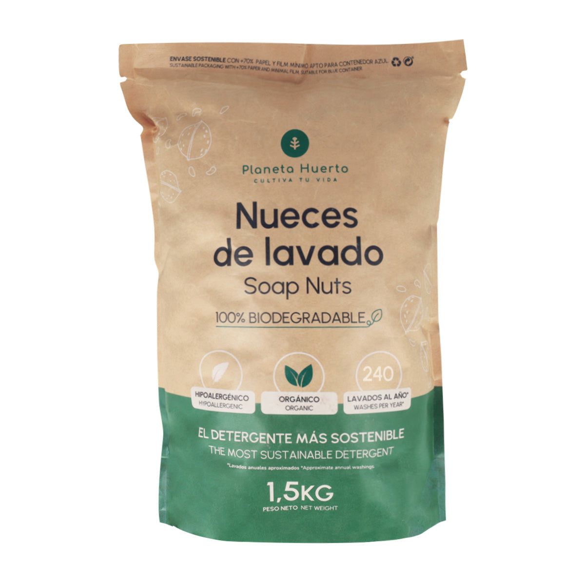 Nueces de Lavado Planeta Huerto 1,5 kg