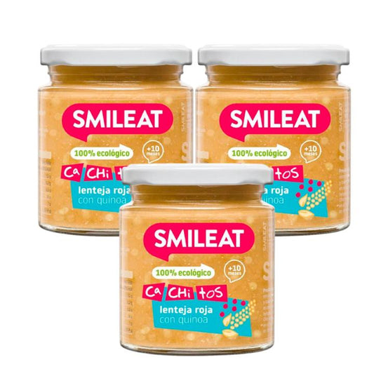 Pack of 3 Organic Lentils with Quinoa Jars CA CHI TOS Smileat 230g