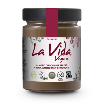 Crème végane au chocolat et aux amandes La Vida Vegan, 270 g