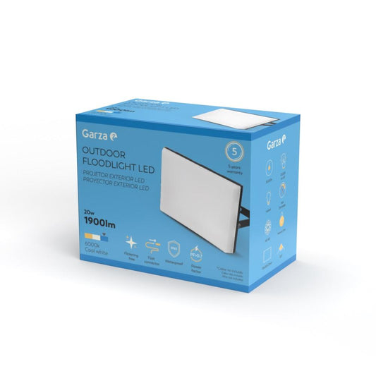 Design LED-buitenspot, 20 W, 1900 lm, koud licht (6000 K), Garza