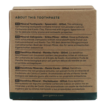 Natuurlijke tandpasta met pepermunt en kokos Georganics 120 ml