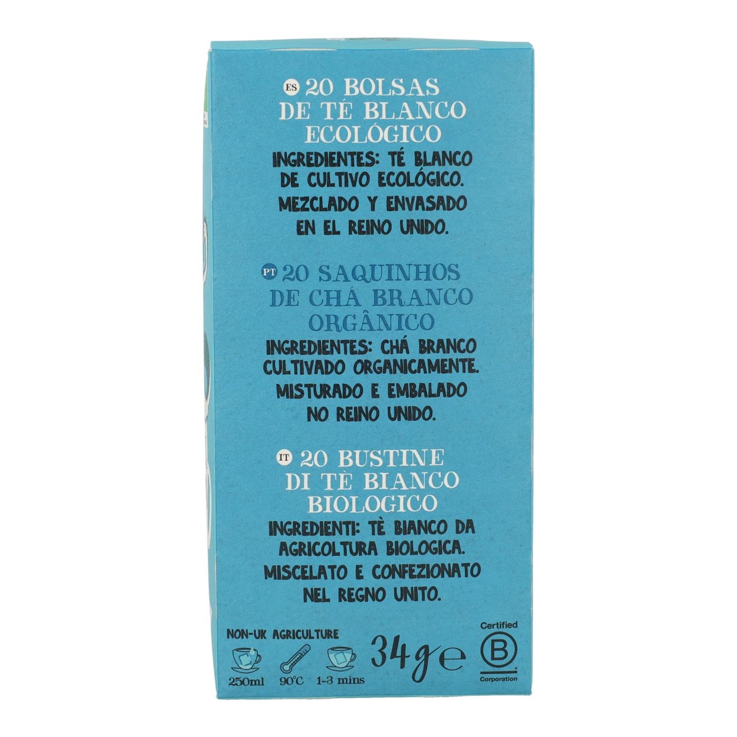 Cupper Bio Classic Weißer Tee, 20 Teebeutel 