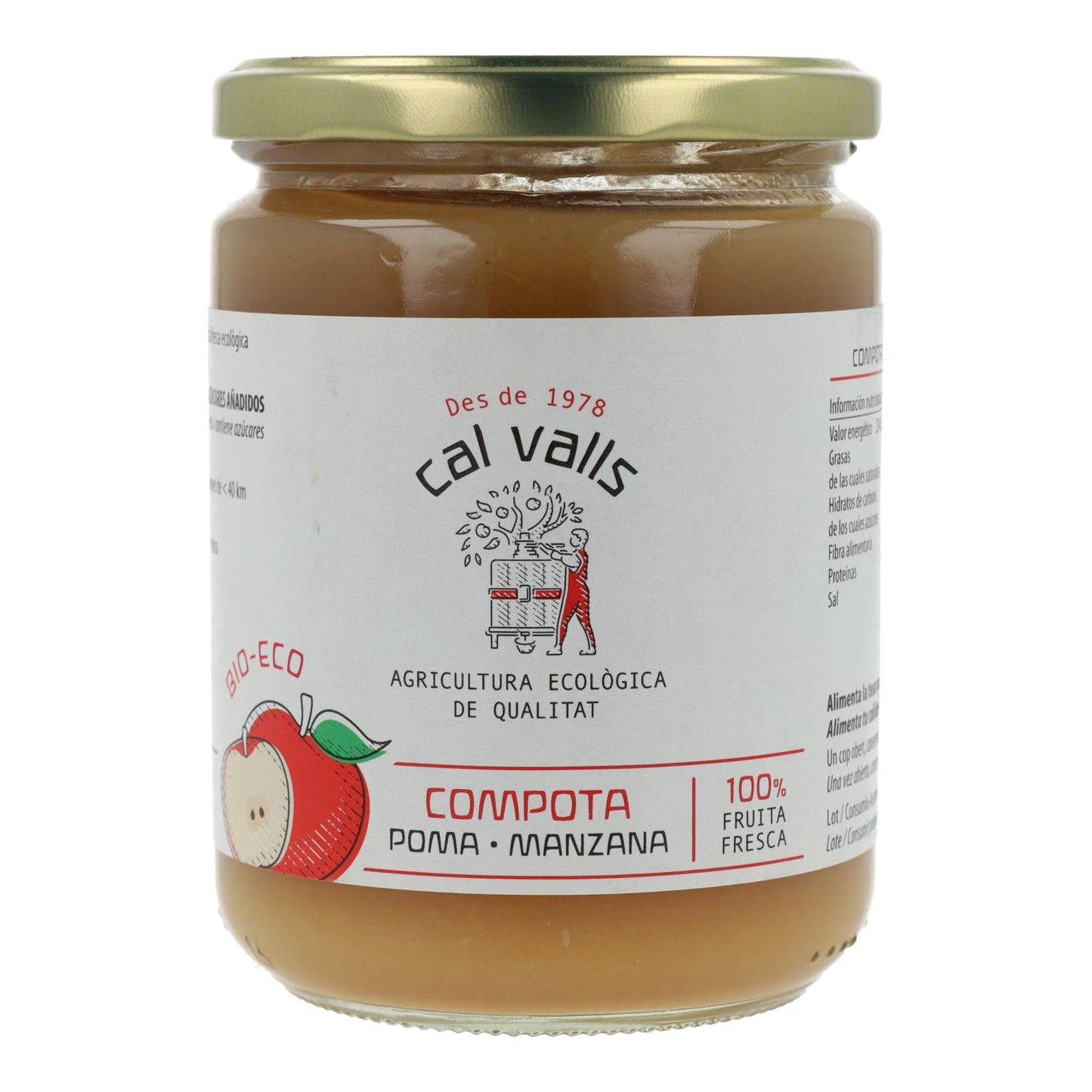 Appelmoes ECO Cal Valls, 400 g