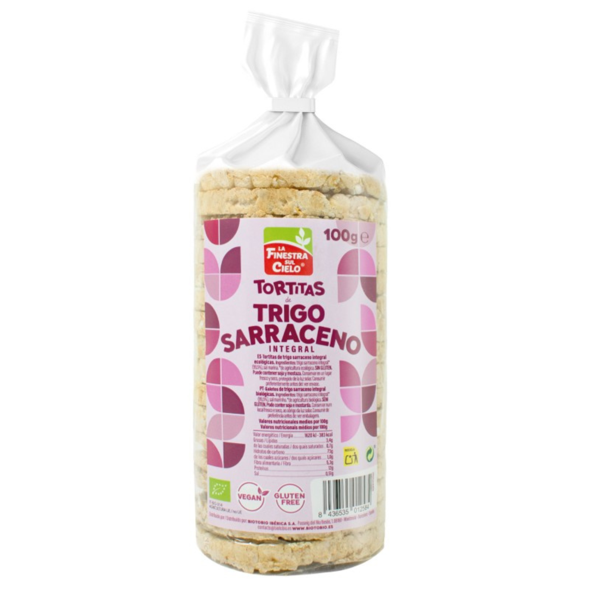 Crêpes au sarrasin avec sel et sans gluten BIO La Finestra Sul Cielo 100 g