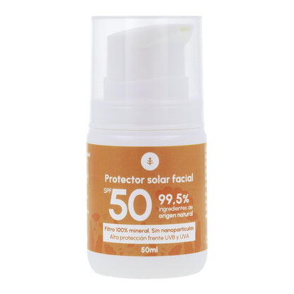 100 % mineralisk solkräm för ansiktet SPF50 Planeta Huerto 50 ml