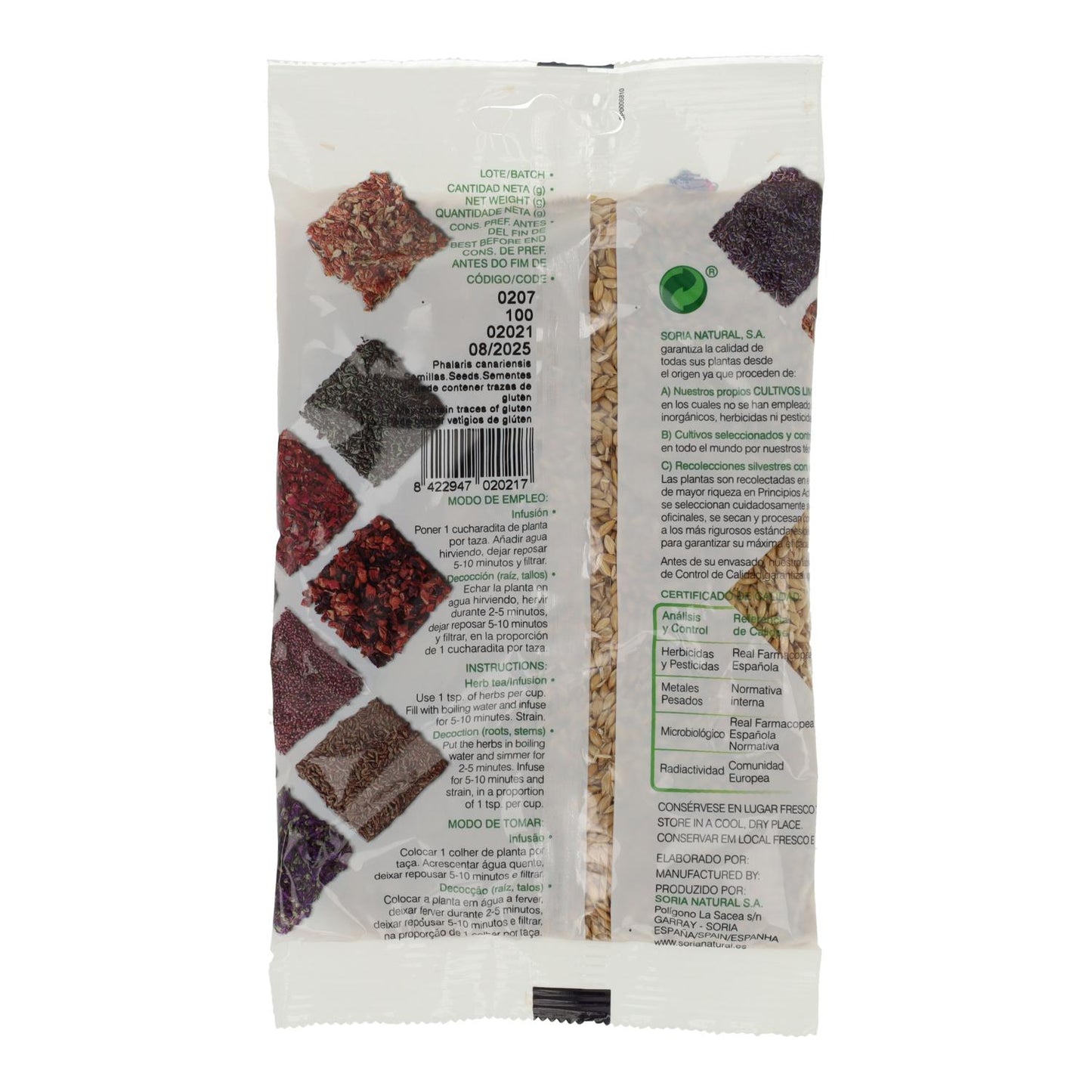 Soria Natürliches Kanariensaatgut, 100 g