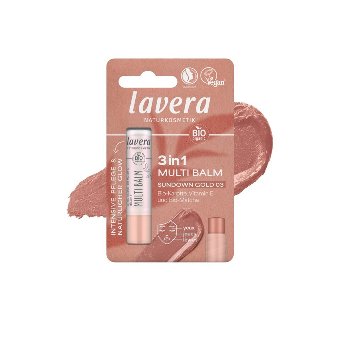 Mehrzweckbalsam Blister 03 Sundown Gold Lavera LAVERA, 4,9 g