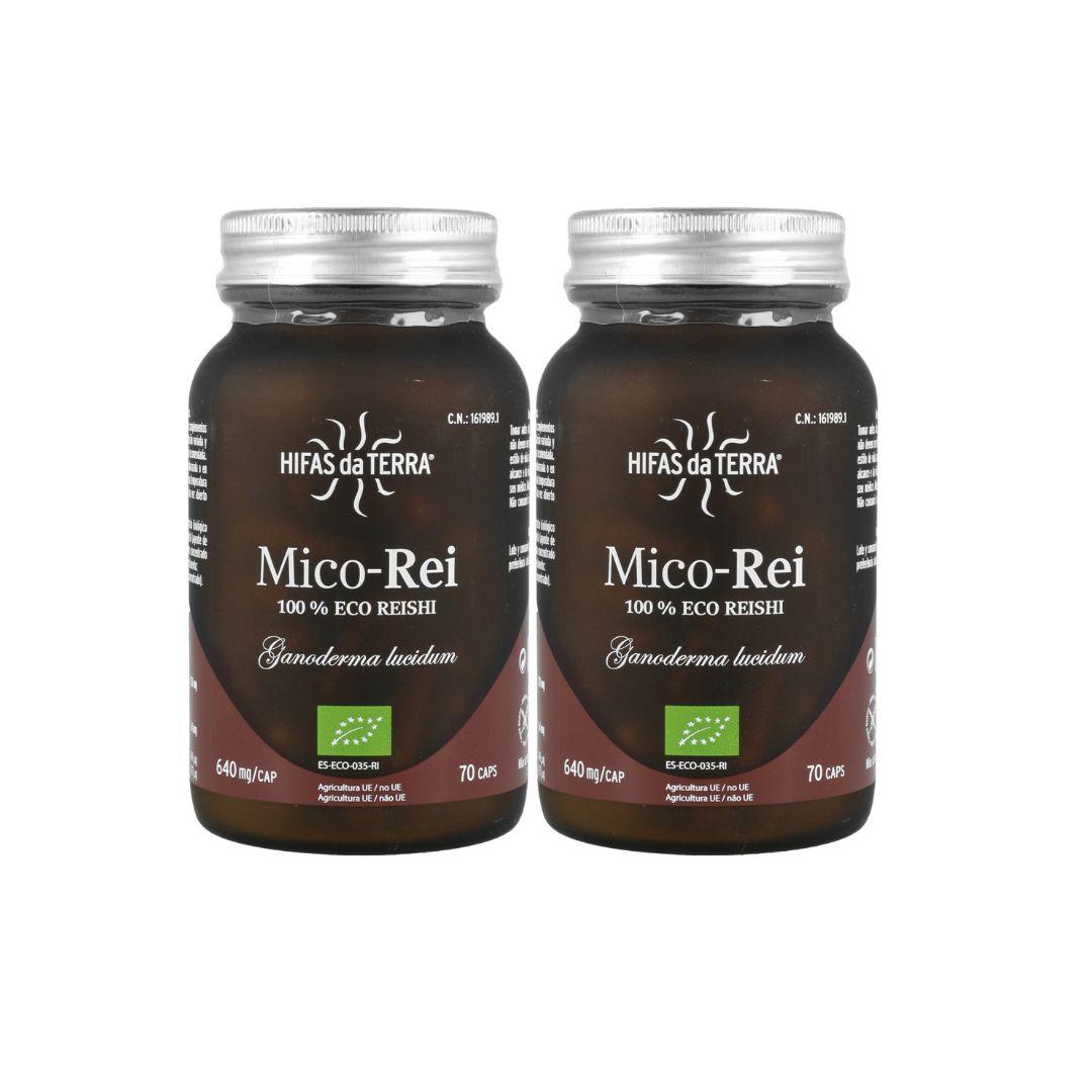 Opakowanie 2x Mico Rei (Ganoderma lucidum) Hifas da Terra 70 kapsułek