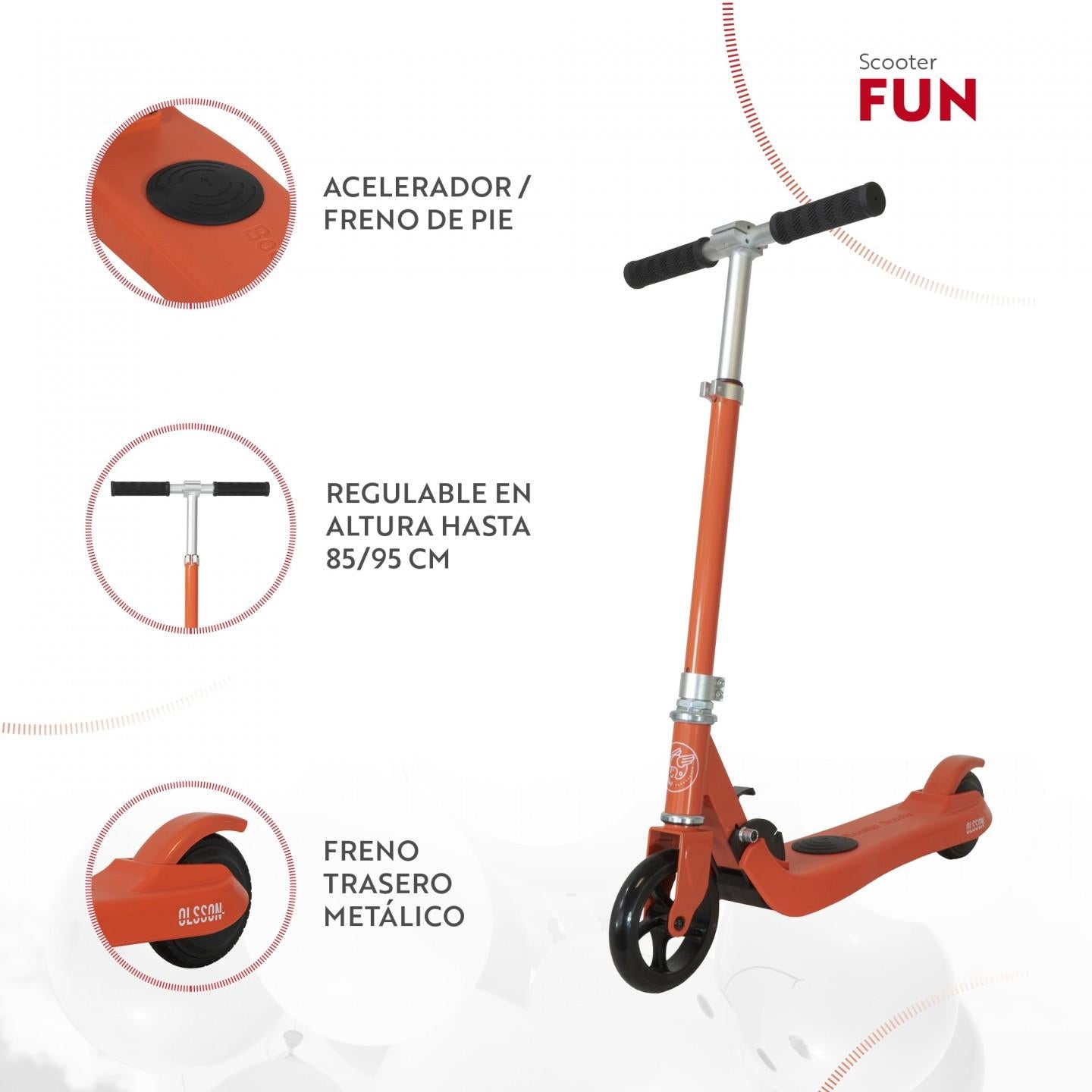 Olsson Fun Red Electric Scooter