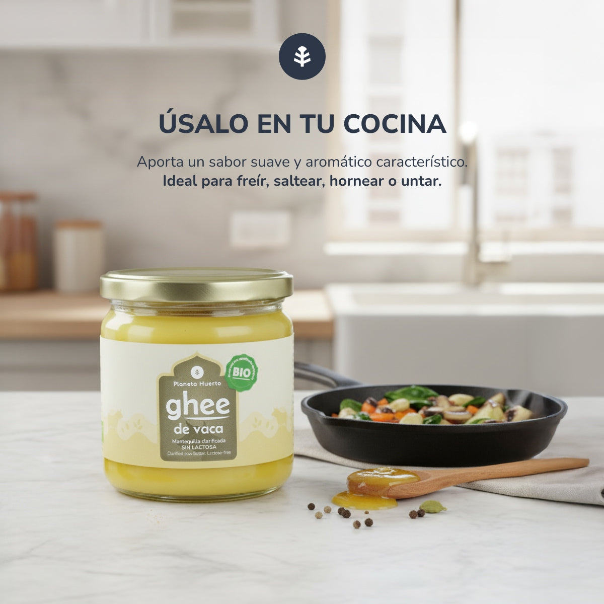 Ghee geklärte Butter ECO Planeta Huerto 500 g