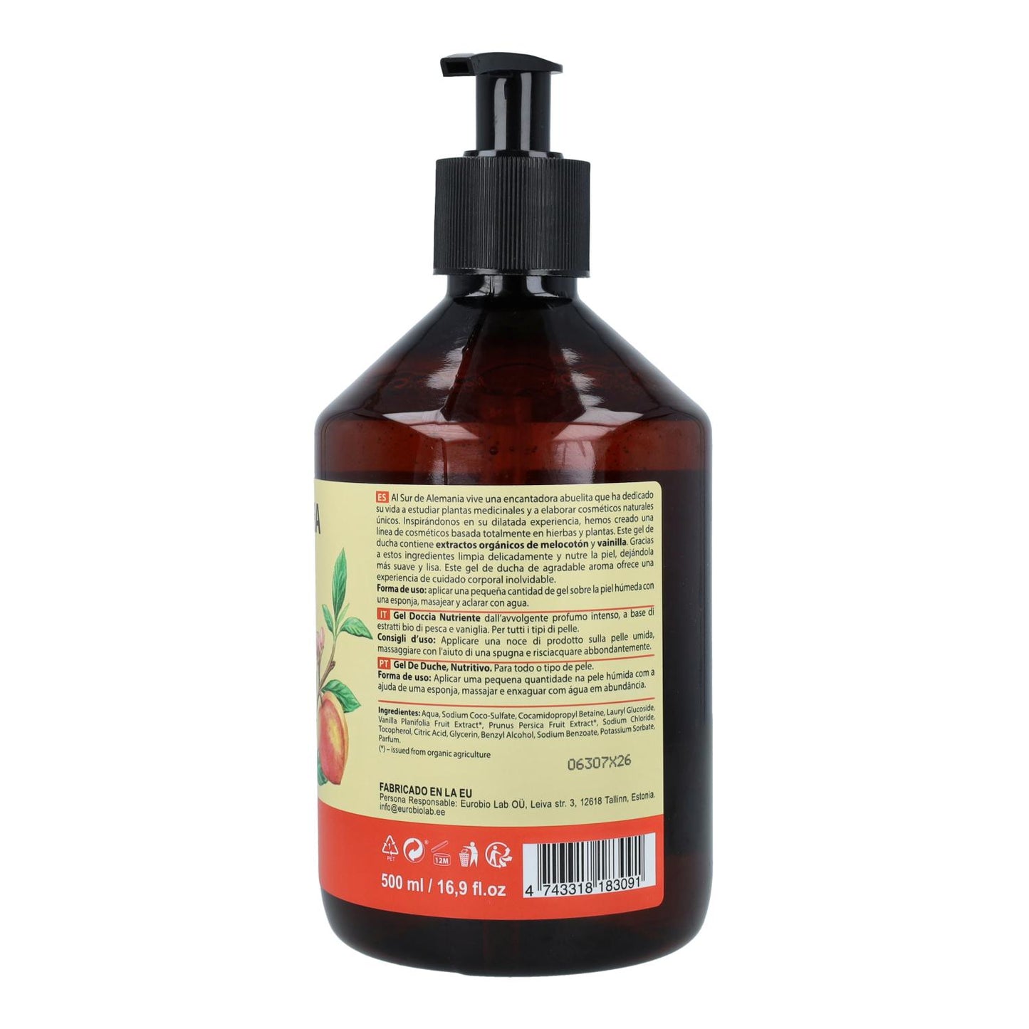 Pack 2x Gel douche nourrissant pour tous types de peaux Oma Gertrude 500 ml