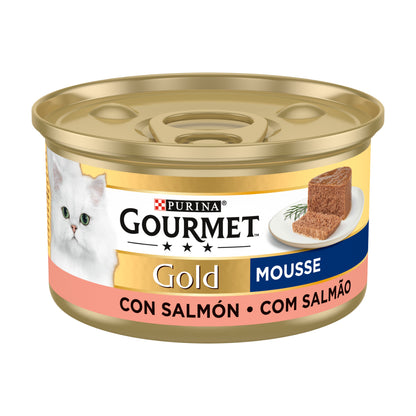 GOURMET GOLD Mousse Nourriture humide Saumon 85 g