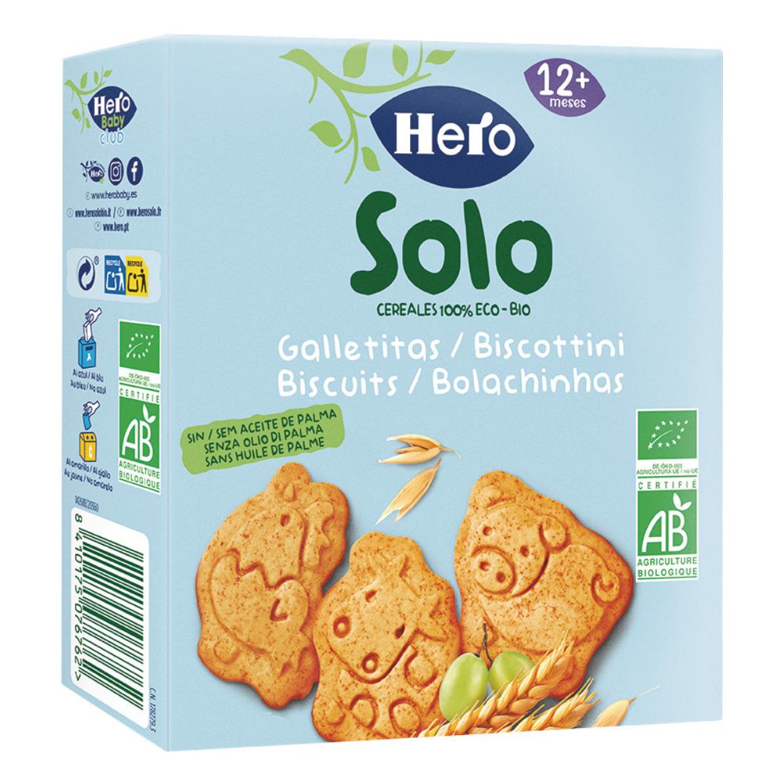 Confezione da 7 biscotti a forma di animali Solo Cereali 100 g-Hero Solo