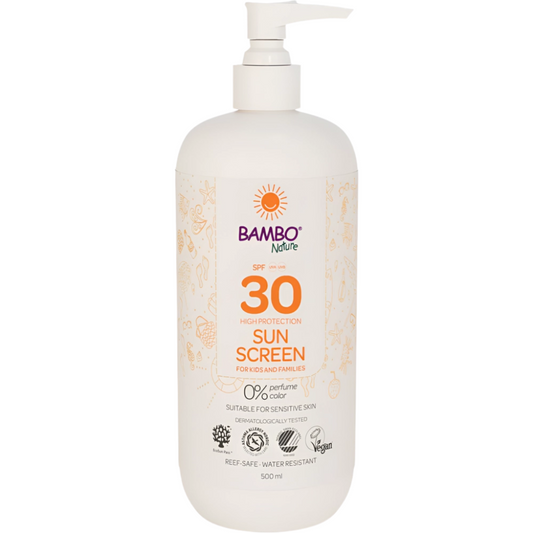 Crema solare protettiva per bambini SPF30 Bambo Nature 500 ml