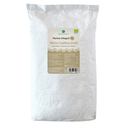Wholemeal Buckwheat Flour Eco Planeta Huerto 5 Kg