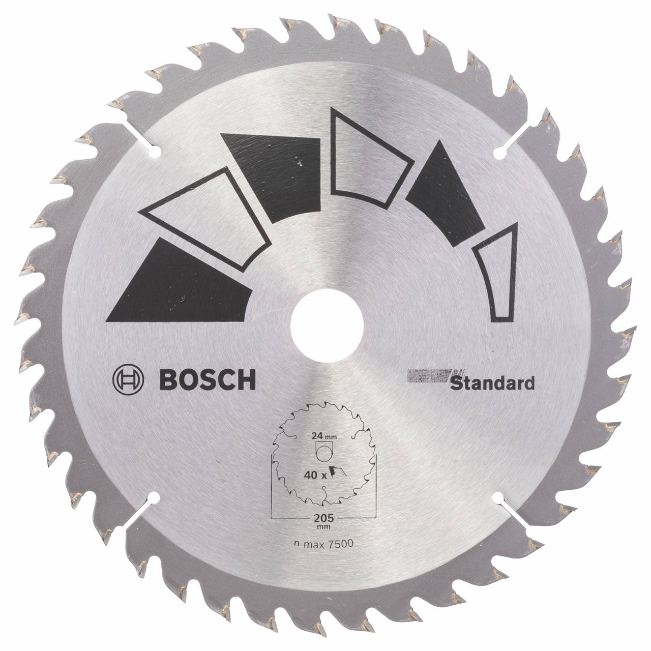 Bosch standard disc for circular saw 205 x 16/18/20/24 mm 40 teeth