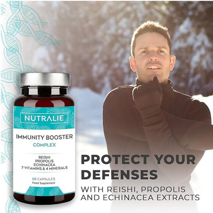 Nutralie Immunabwehr mit Reishi + Propolis + Echinacea 60 Kapseln