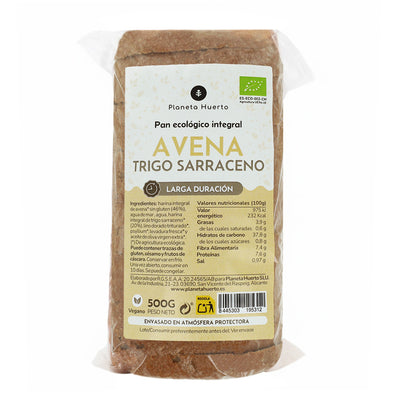 Pain complet à l'avoine et au sarrasin ECO Planeta Huerto 500 g