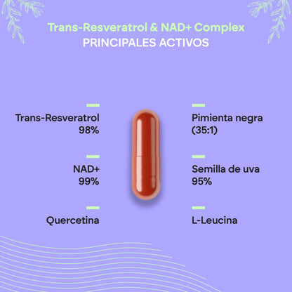 Nutralie Trans Resweratrol i NAD+ Complex 686 mg 60 kapsułek