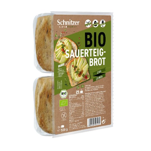 Schnitzer Bio-Toastbrot mit glutenfreiem Chia und Quinoa, 500 g