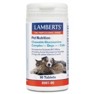 Pet Nutrition Glucosamine Complex for Dogs and Cats 90 doses, Lamberts