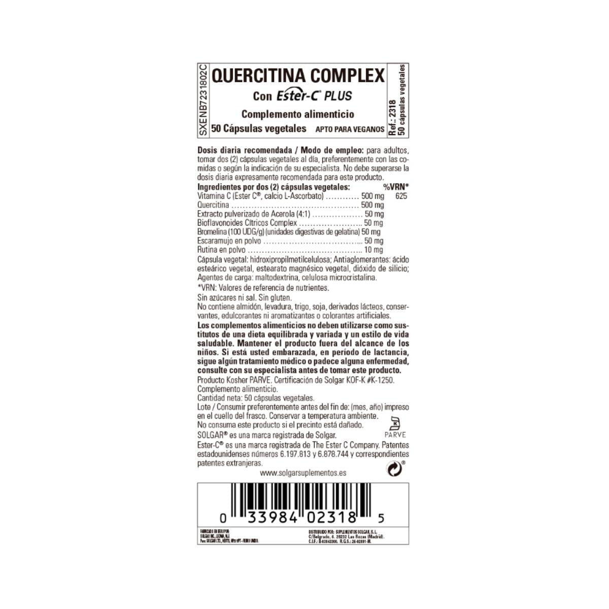 Quercitin Complex 50 kapslar