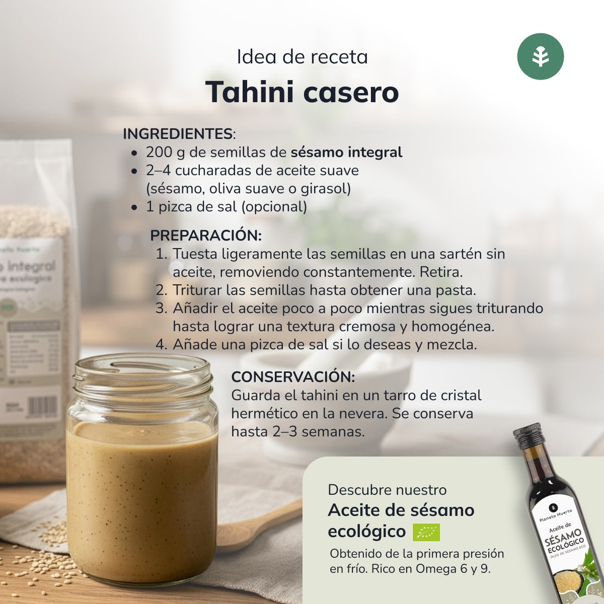 Wholemeal sesame ECO Planet Garden 2,5 kg