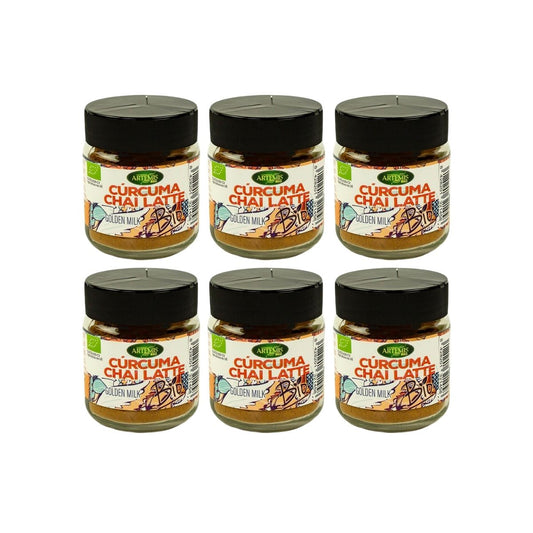 Confezione da 6 curcuma per chai latte Eco Artemis 60 g
