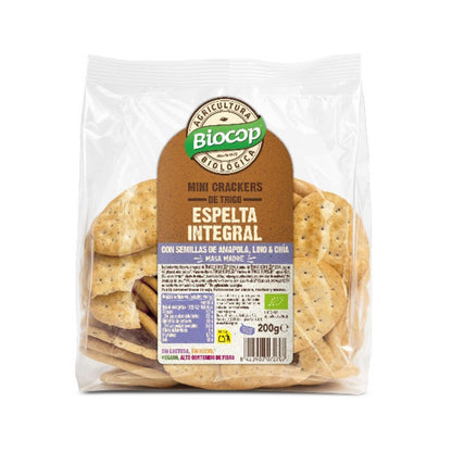 Mini-kakor av spelt med chiafrön Biocop 200 g