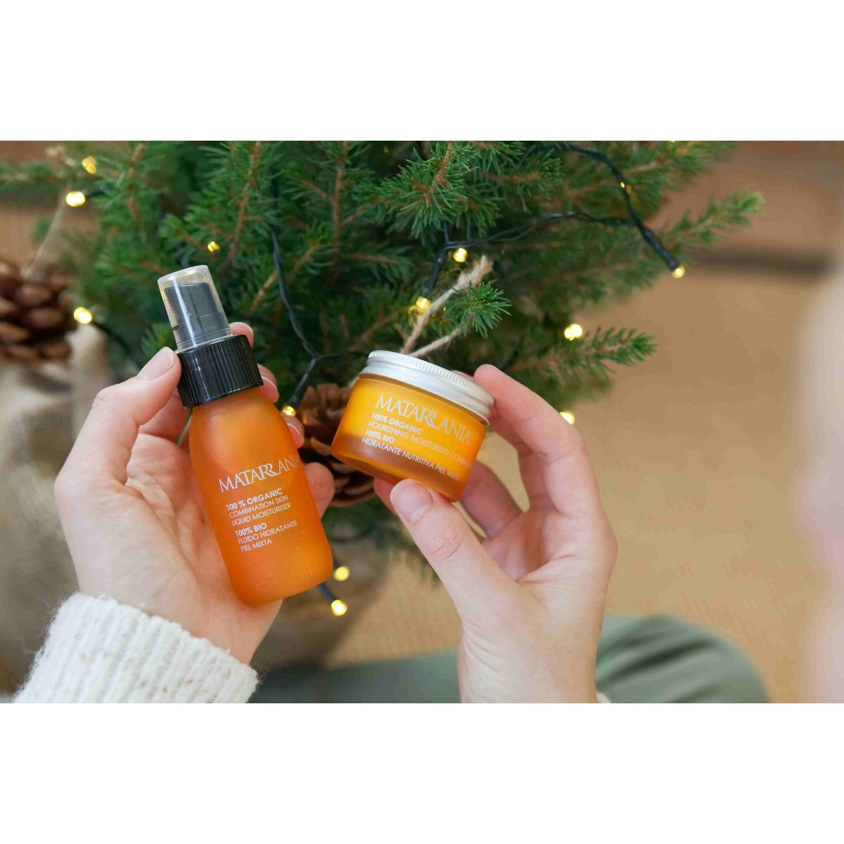 Zestaw upominkowy do skóry mieszanej Sol&Luna: fluid 60 ml + nawilżający krem odżywczy 30 ml Matarrania