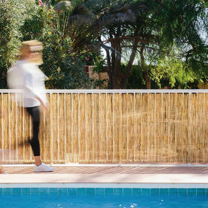 Feiner geschälter Bambusmattenstreifen Reedcane Nortene 1 x 5 m