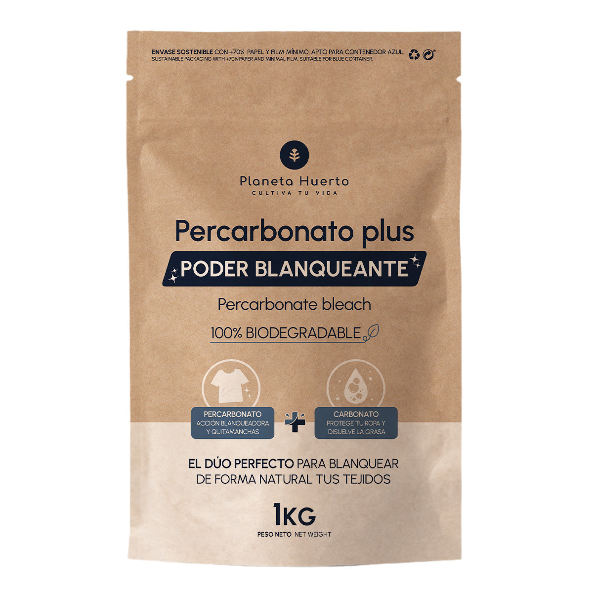Wybielacz Percarbonate Plus do prania Planeta Huerto 1 kg