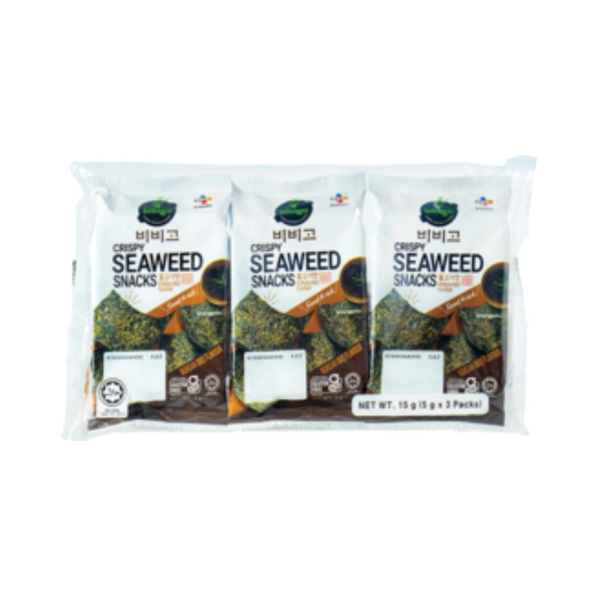 Snack aux algues marines croustillantes barbecue Bibigo 15 g