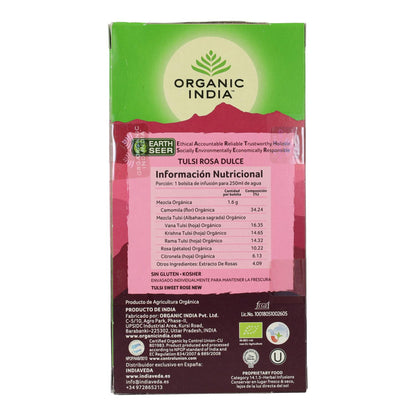 Tulsi Sweet Rose Bio Inde 25 sachets
