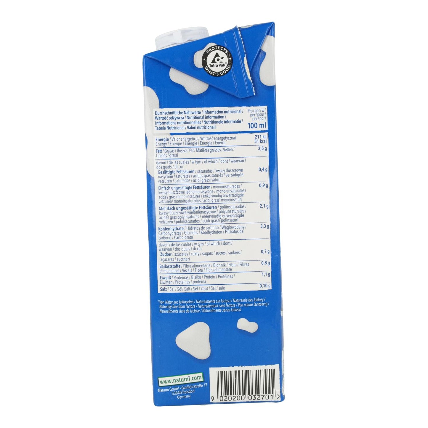 Natumi Organic Whole Oat and Soya Plant-based Drink 1 L