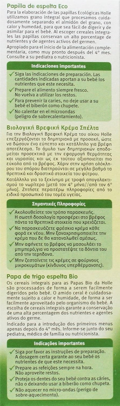 Pappa biologica di farro +4 mesi Holle 250 g