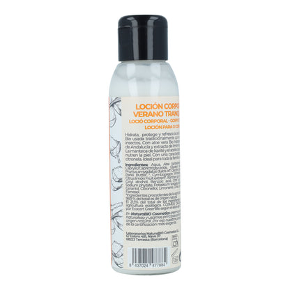 Körperlotion mit Citronella-Insektenschutzmittel Verano Tranquilo NaturaBIO 100 ml