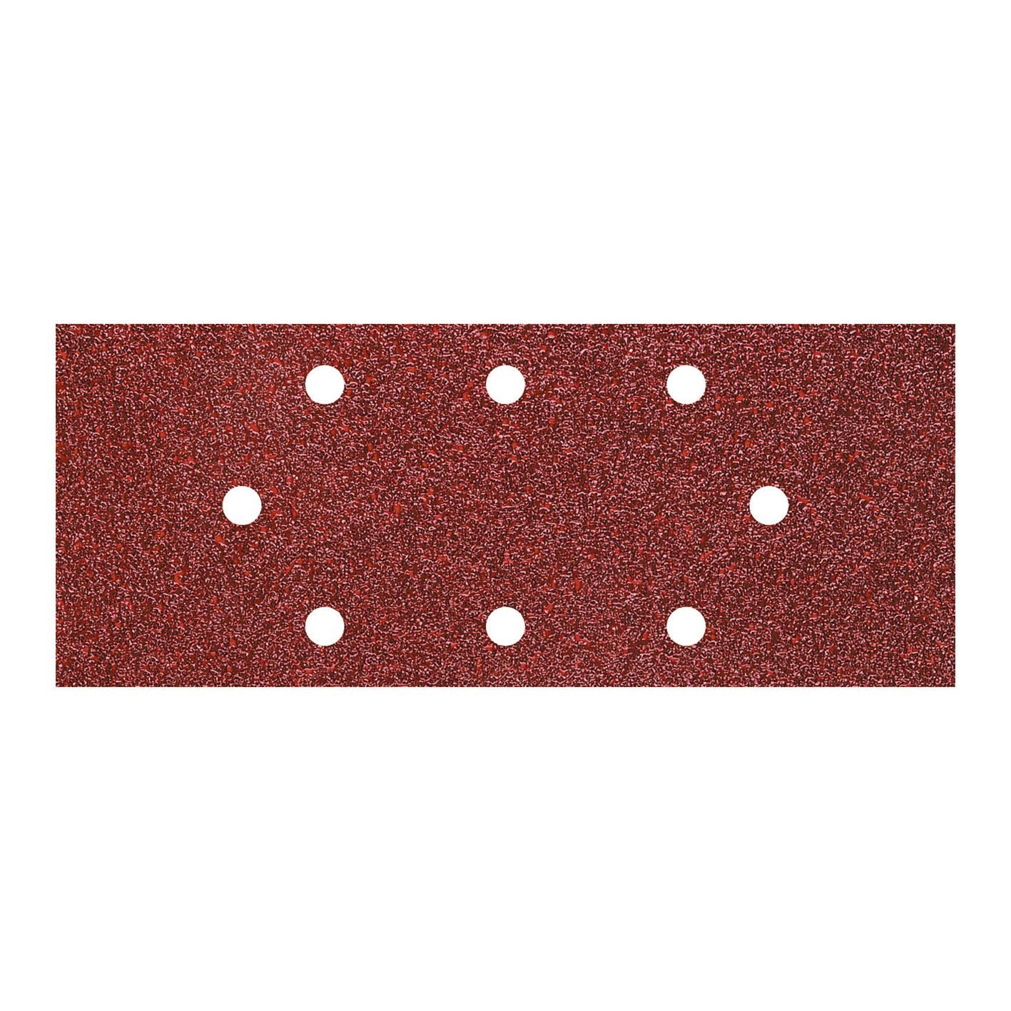 Wolfcraft 8409000 - 15 corundum sanding pads, 40, 80, 120 grit; perforated 93 x 230 mm