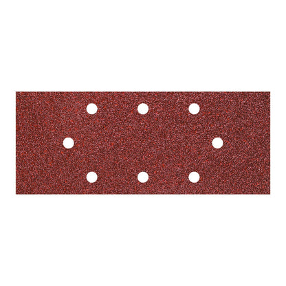 Wolfcraft 8409000 - 15 corundum sanding pads, 40, 80, 120 grit; perforated 93 x 230 mm