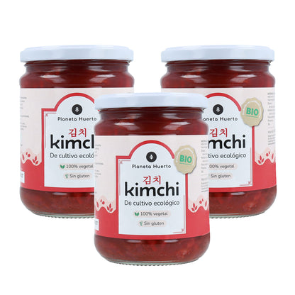 Packen Sie 3x Kimchi ECO Planeta Huerto 420g